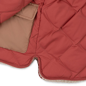 Куртка стеганая Konges Slojd "Pace Mineral Red", коралловая